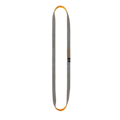 Stitched Nylon Climbing Sling Runner - Grey & Orange