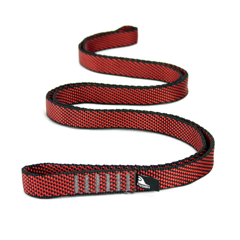 Stitched Nylon Runner Climbing Sling Loops - Red