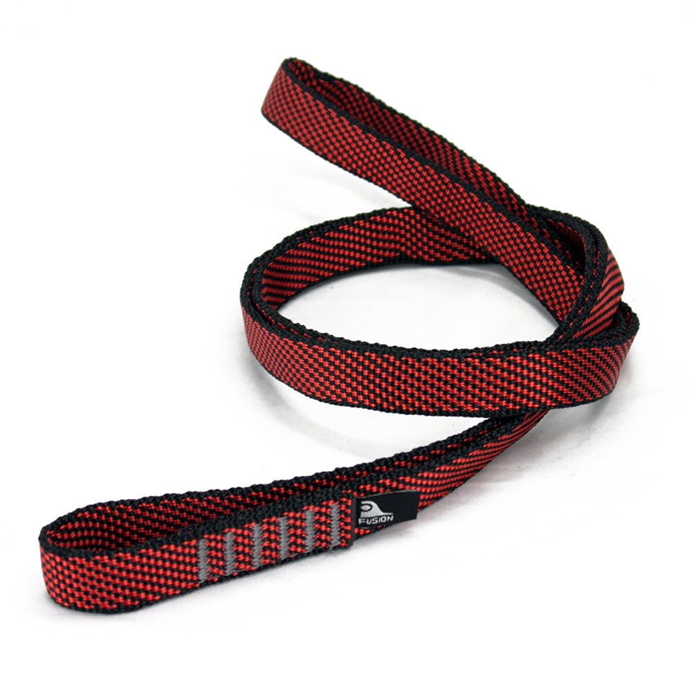 Stitched Nylon Climbing Sling Runner - Red