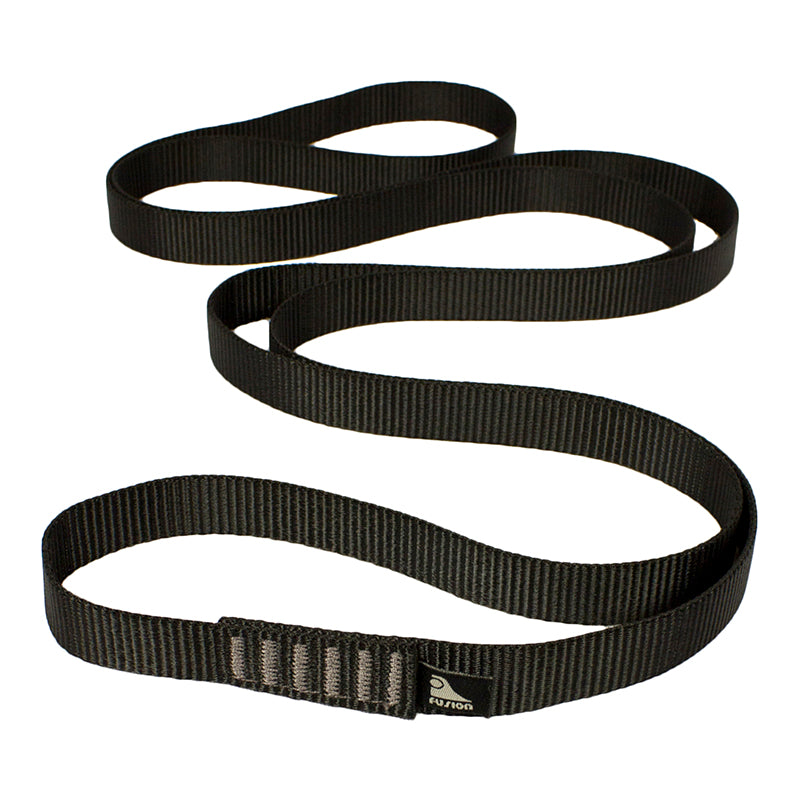 Stitched Nylon Climbing Sling Runner - Black