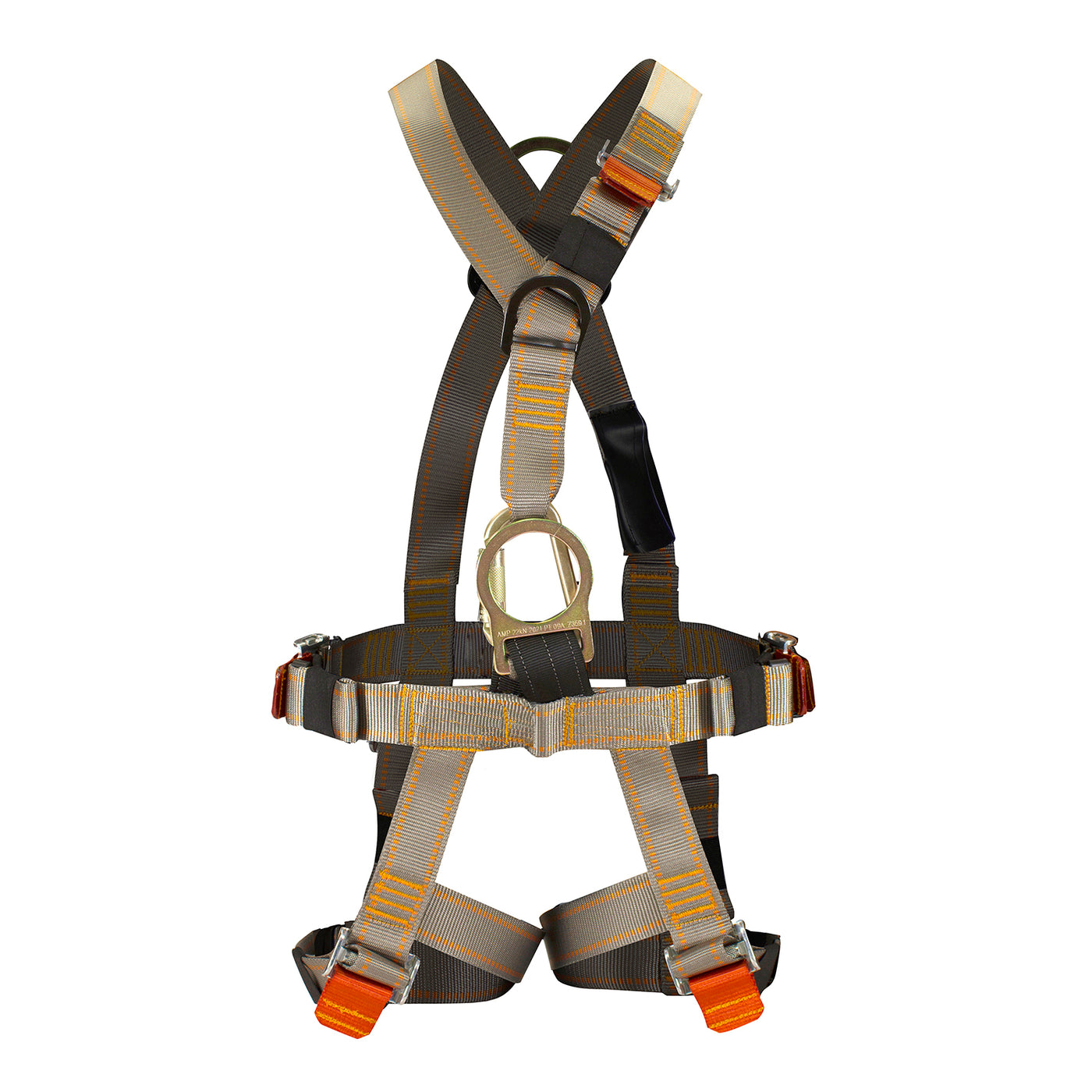 v-style full body safety harness with d-ring and seven adjuster buckles