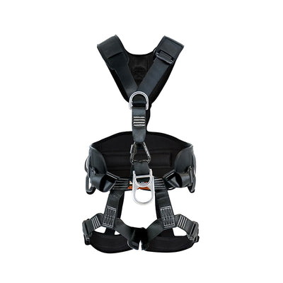 TAC-RESCUE Steel Hardware Full Body Harness - Black